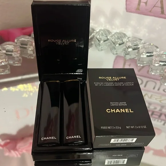 Host pick!♥️Chanel Rouge Allure Velvet Limited Edition Set of 2 - Picture 3 of 11